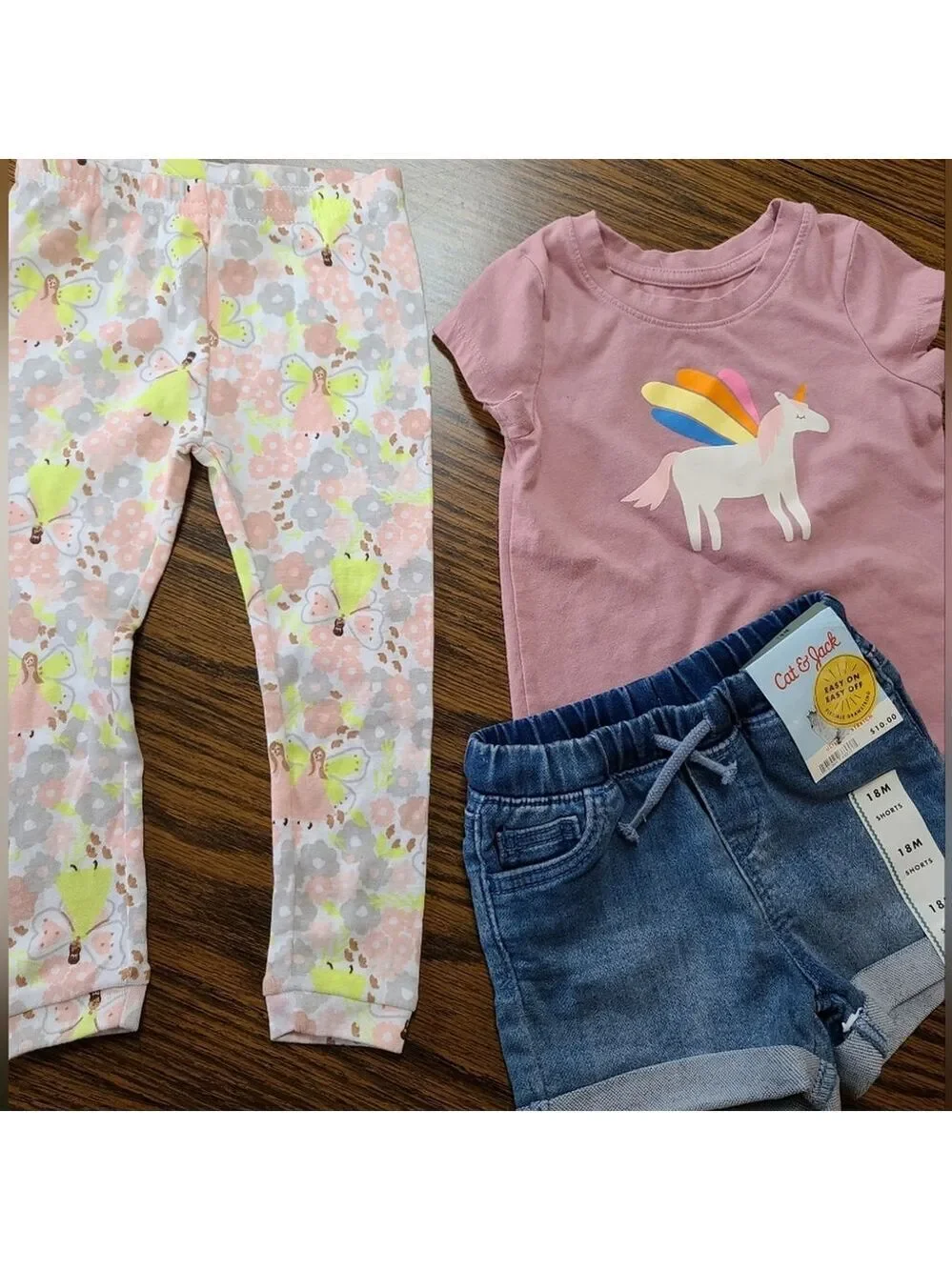 New Girls 18M Three-Piece Set Cat & Jack, Carters